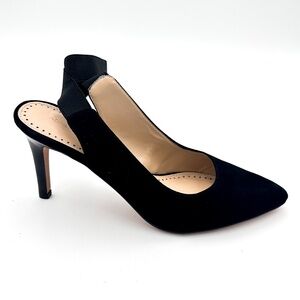 Adrienne Vittadini Black Suede Style High Heels Women's 9.5